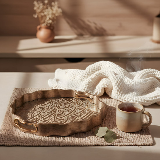 Wooden Tray Set 2 Pcs